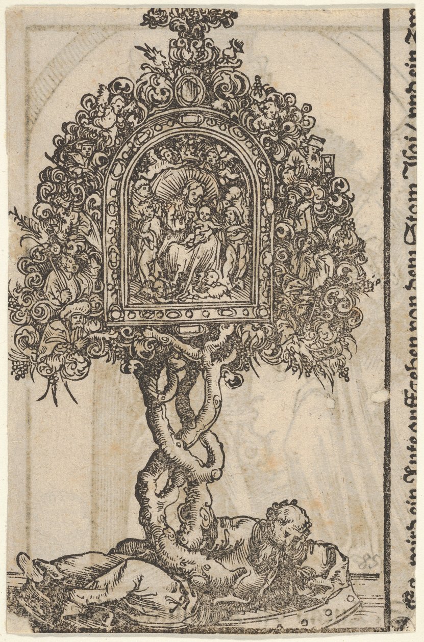 A Golden Reliquary with the Tree of Jesse, from the Large Series of Wittenberg Reliquaries by Lucas Cranach the Elder