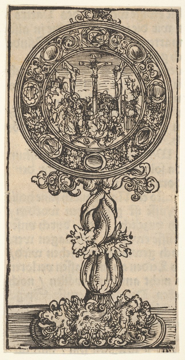 A Silver-Gilt Pacifical with a Crucifixion, from the Large Series of Wittenberg Reliquaries, 1509 by Lucas Cranach the Elder