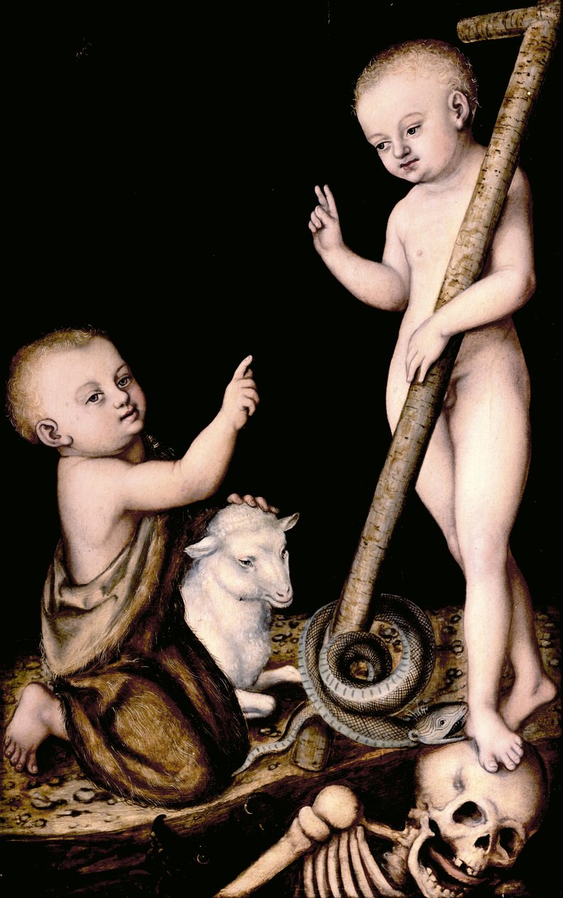 Christ and John the Baptist as Children, c.1535 by Lucas Cranach the Elder
