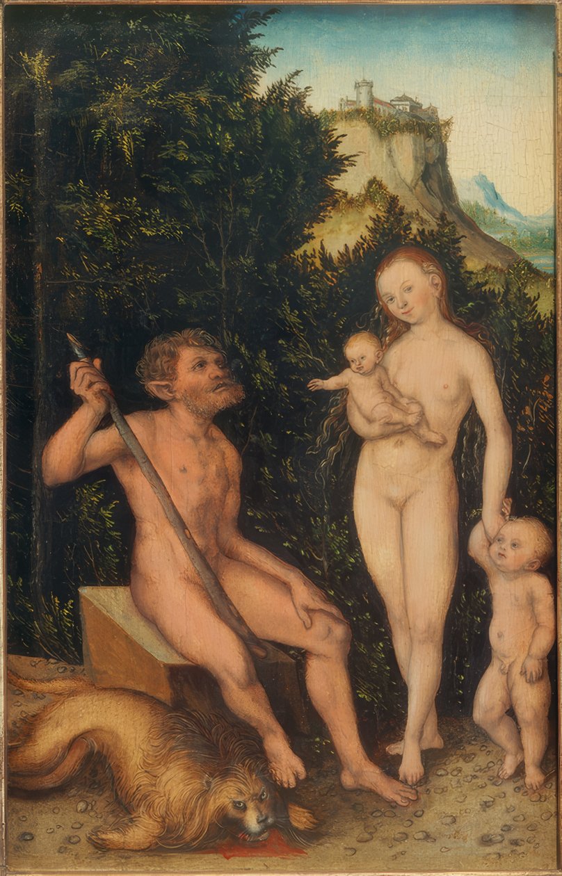 Family of the Natural People by Lucas Cranach the Elder