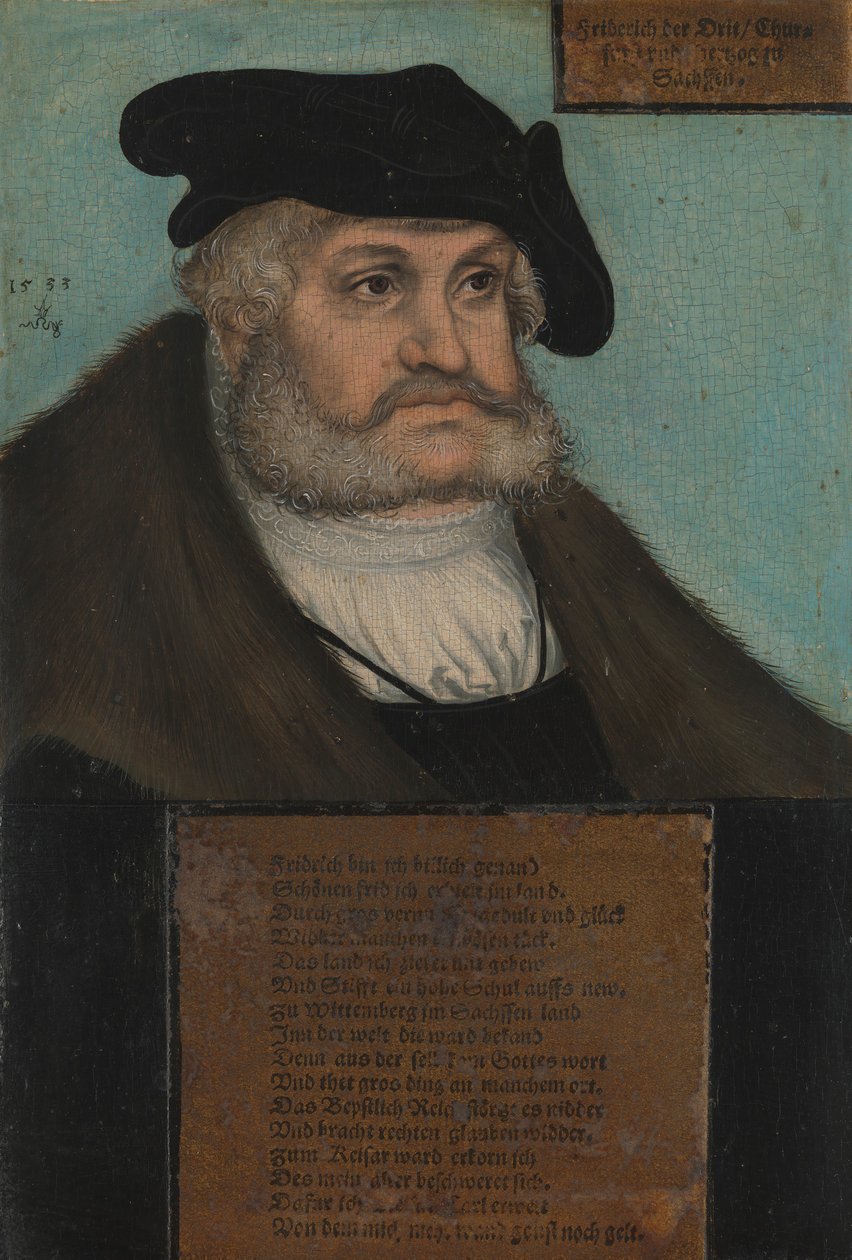 Friedrich III, the Wise, Elector of Saxony by Lucas Cranach the Elder