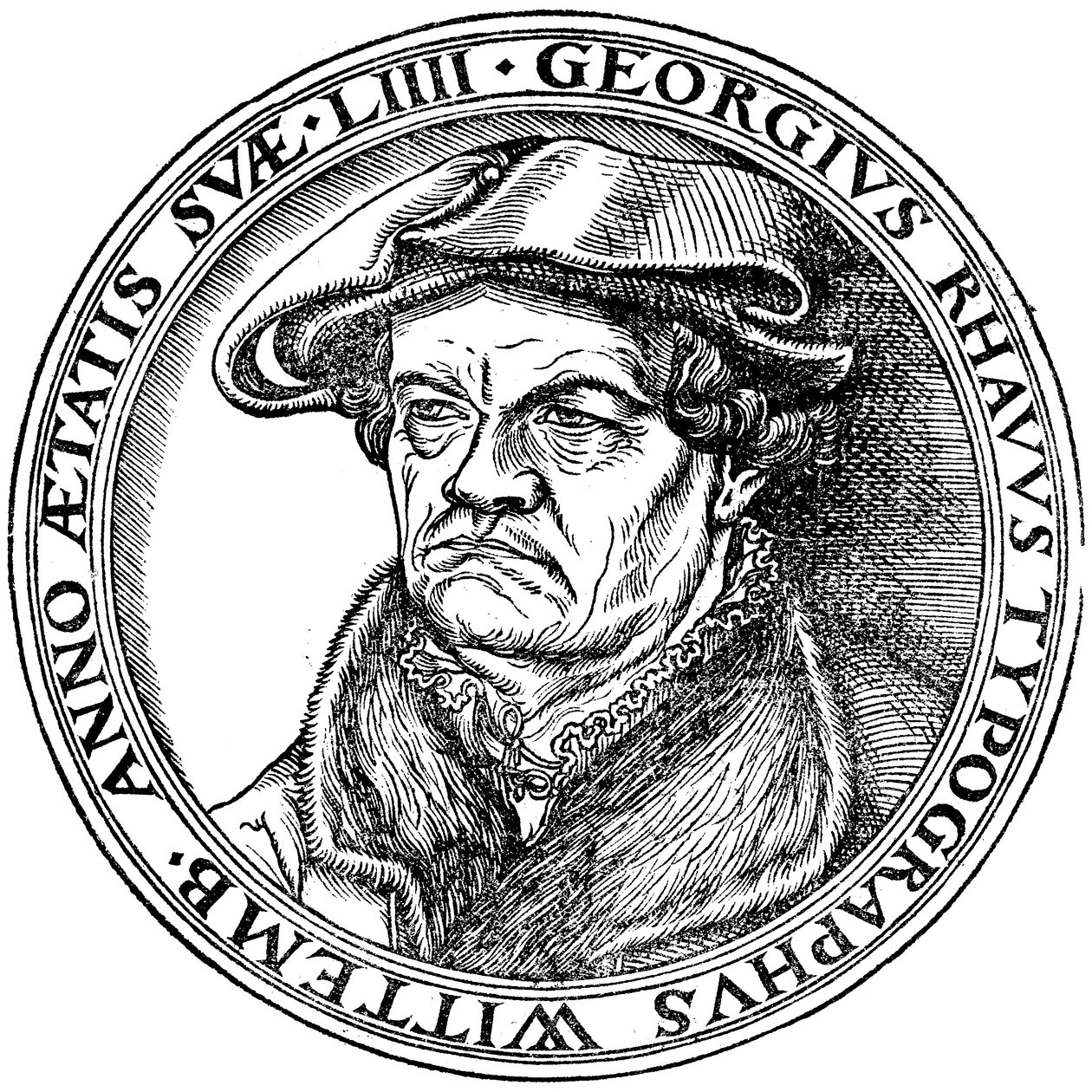 Georg Rhau (1488-1548) by Lucas Cranach the Elder