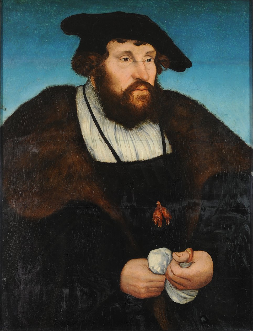 Portrait of Christian II, King of Denmark by Lucas Cranach the Elder