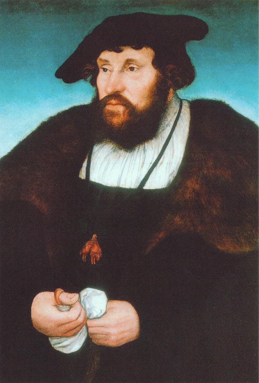 Portrait of Christian II, King of Denmark by Lucas Cranach the Elder
