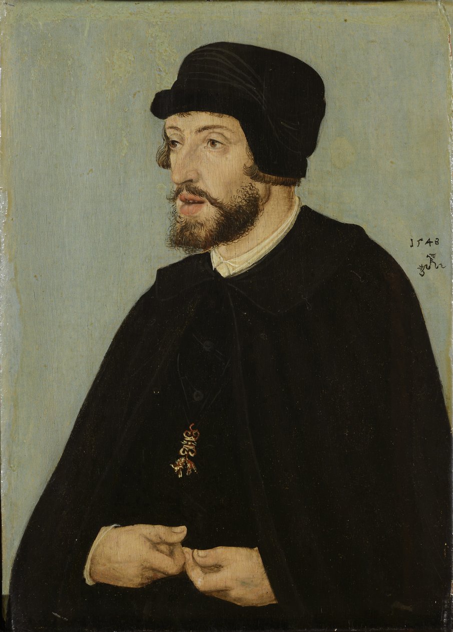 Portrait of Ferdinand I, Holy Roman Emperor by Lucas Cranach the Elder