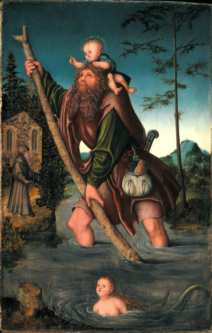 Saint Christopher by Lucas Cranach the Elder