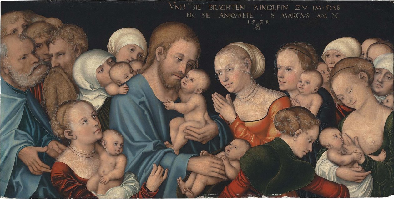 Suffer the Little Children to Come unto Me (Christ blessing the Children) by Lucas Cranach the Elder