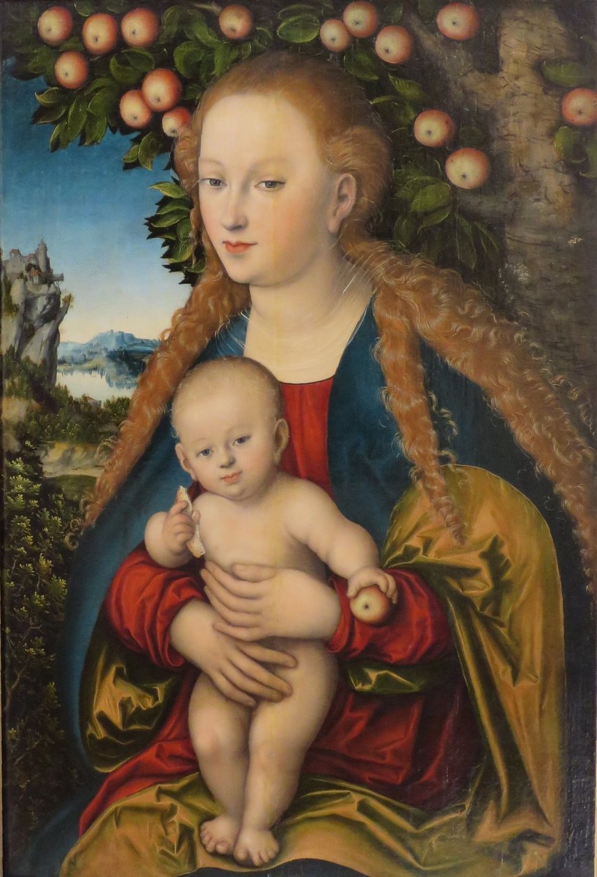 Madonna and Child under the Apple Tree by Lucas Cranach the Elder