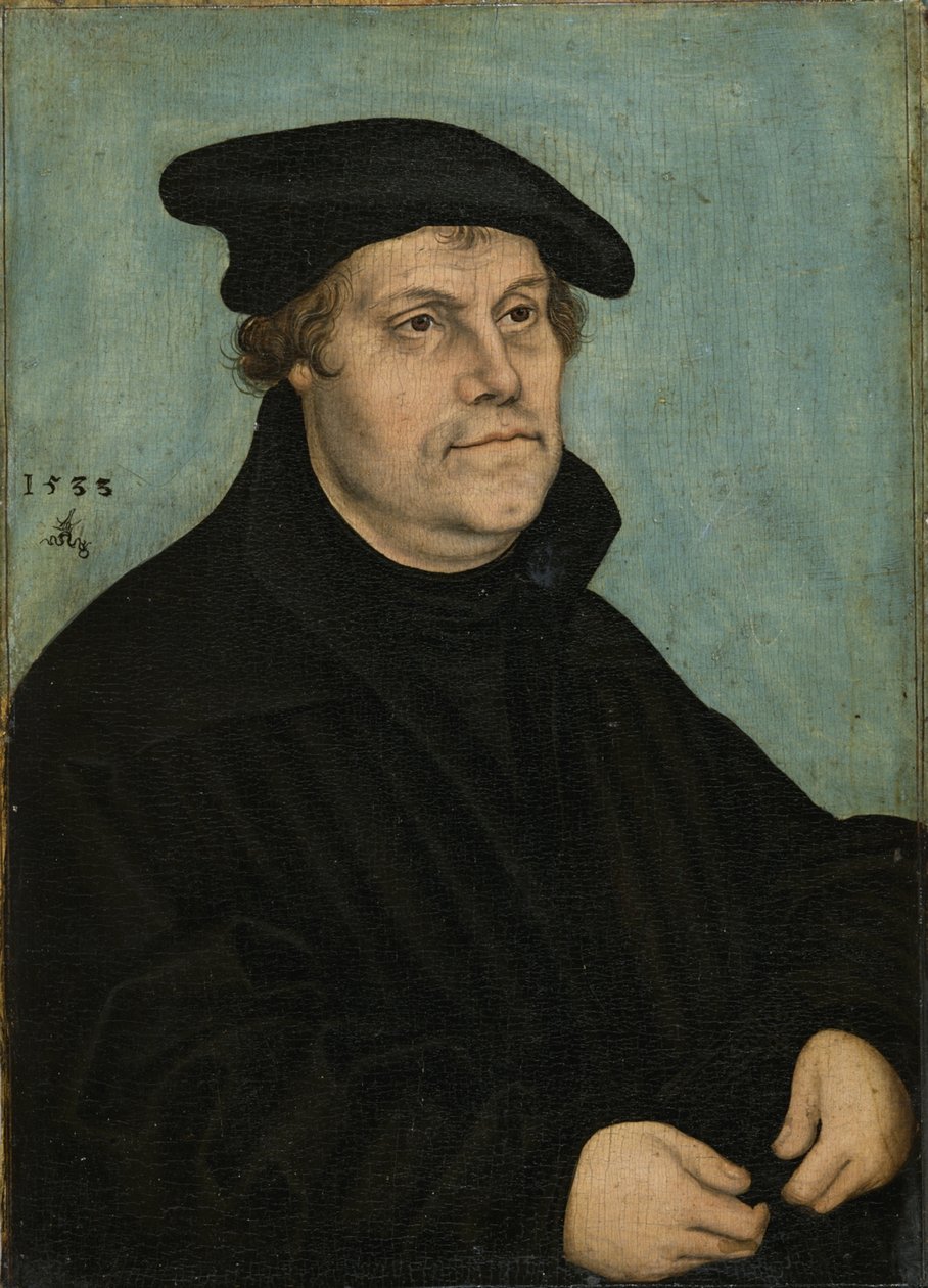 Martin Luther 1483-1546 at the Age of 50, 1533 by Lucas Cranach the Elder