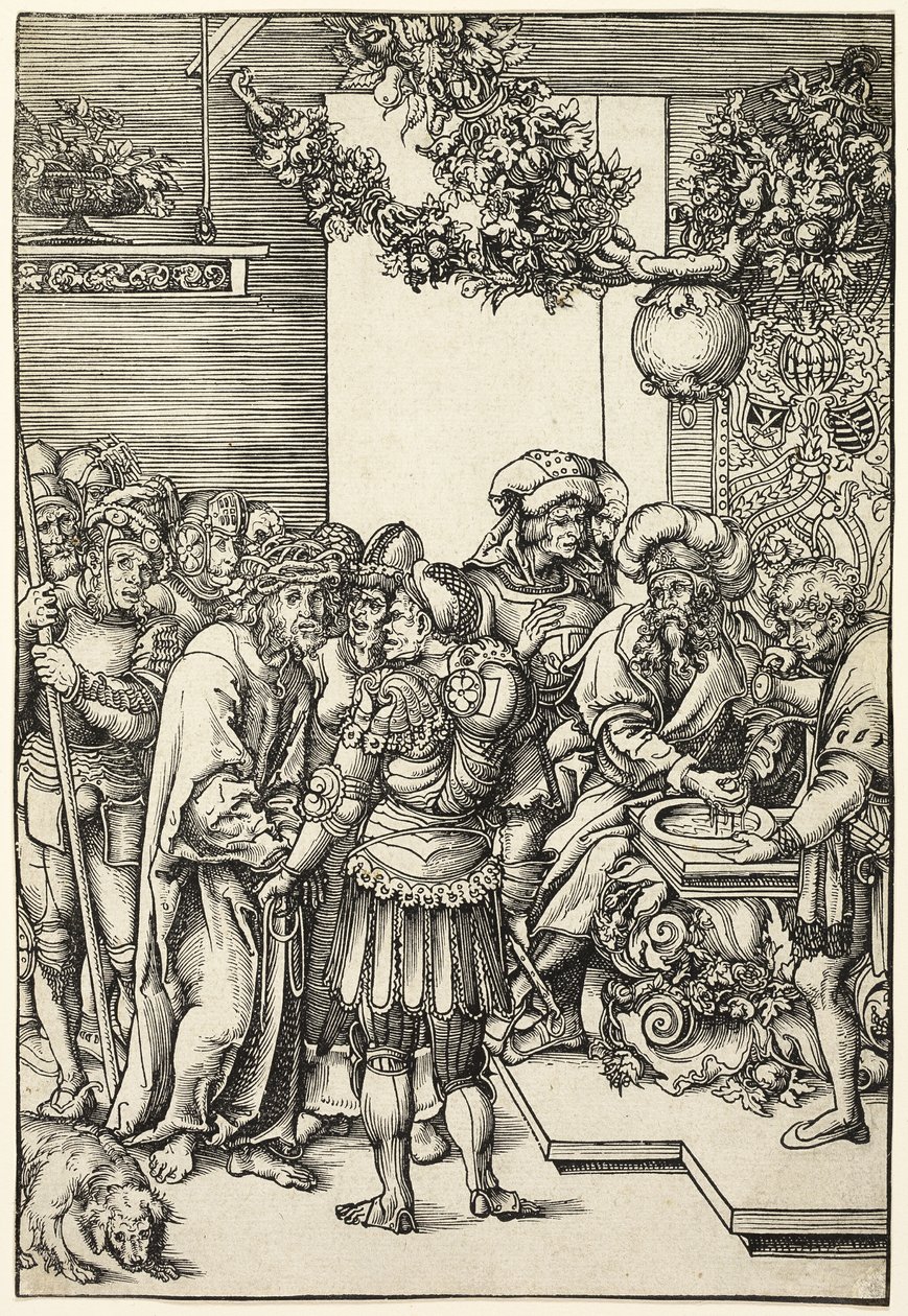 Pilate Washing His Hands, from The Passion by Lucas Cranach the Elder