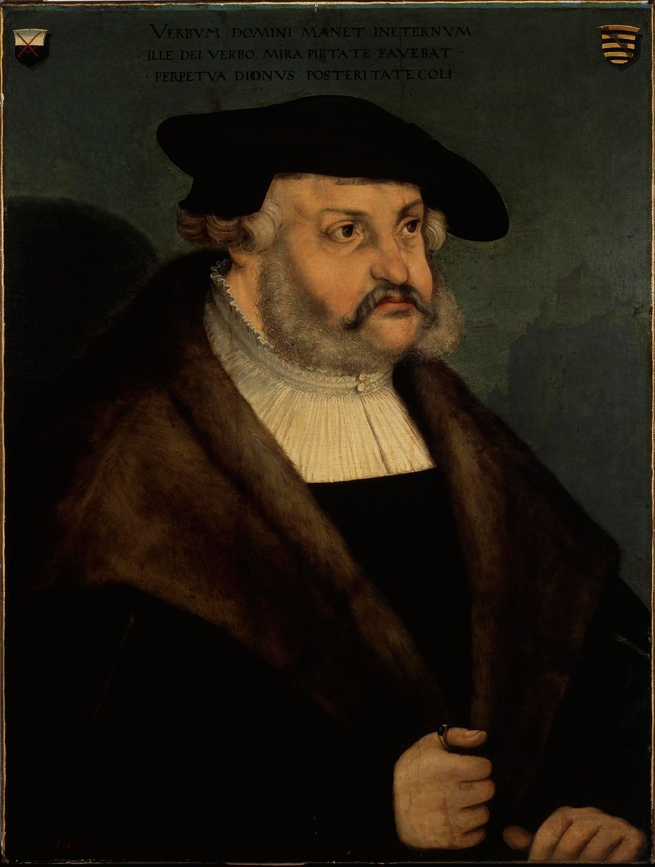 Portrait of Frederick III, Elector of Saxony 1463-1525 by Lucas Cranach the Elder