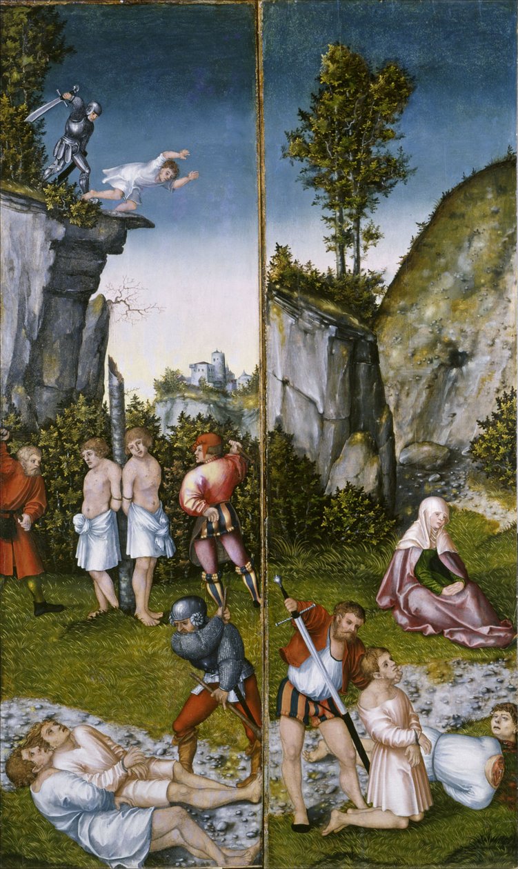 Saint Felicitas at the Martyrdom of Her Seven Sons by Lucas Cranach the Elder