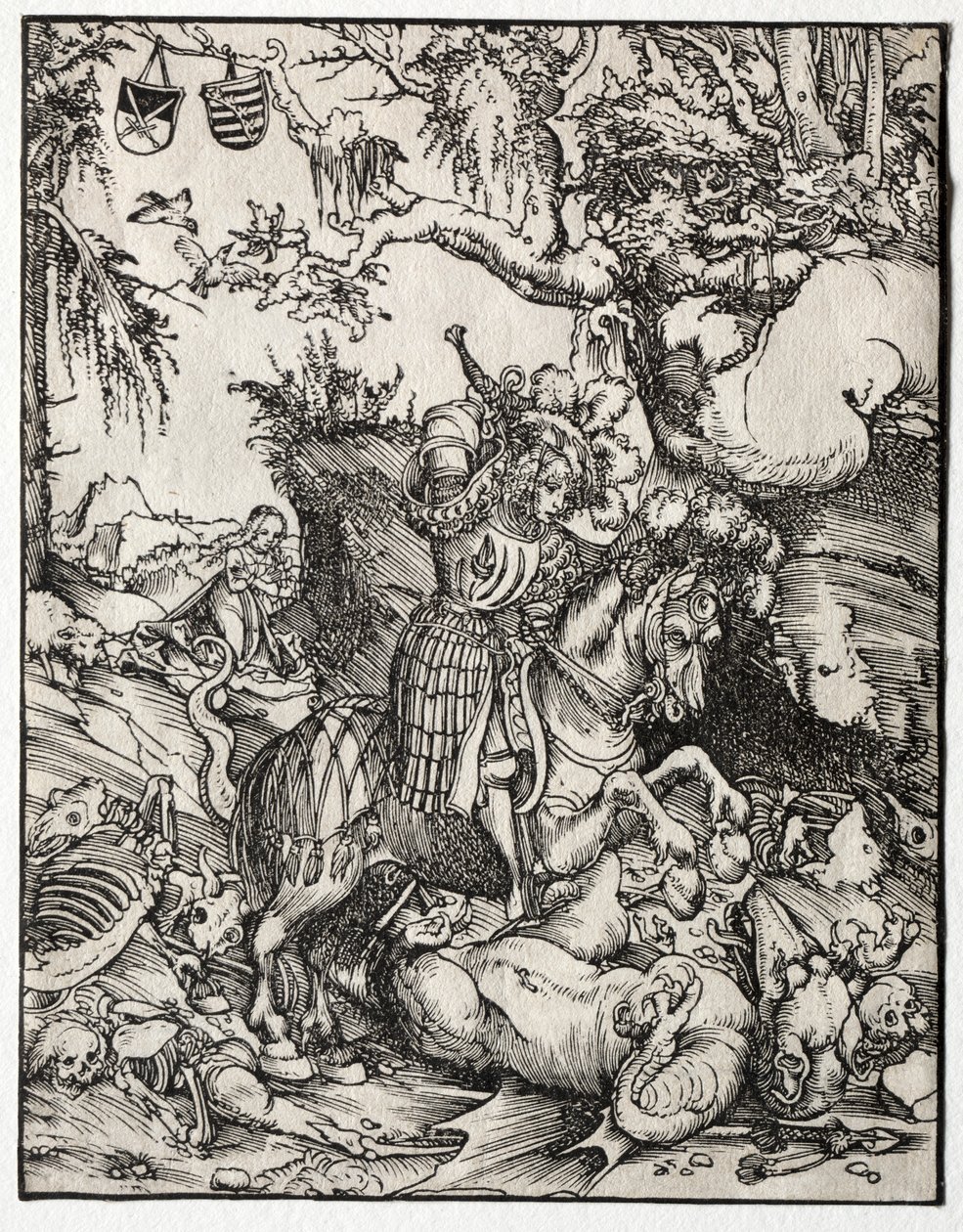 St. George Slaying the Dragon, 1500s by Lucas Cranach the Elder
