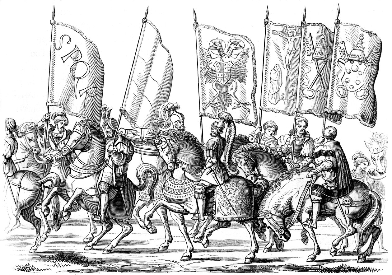 Standards of the church and the empire, 1529-1530 1849 by Lucas Cranach the Elder