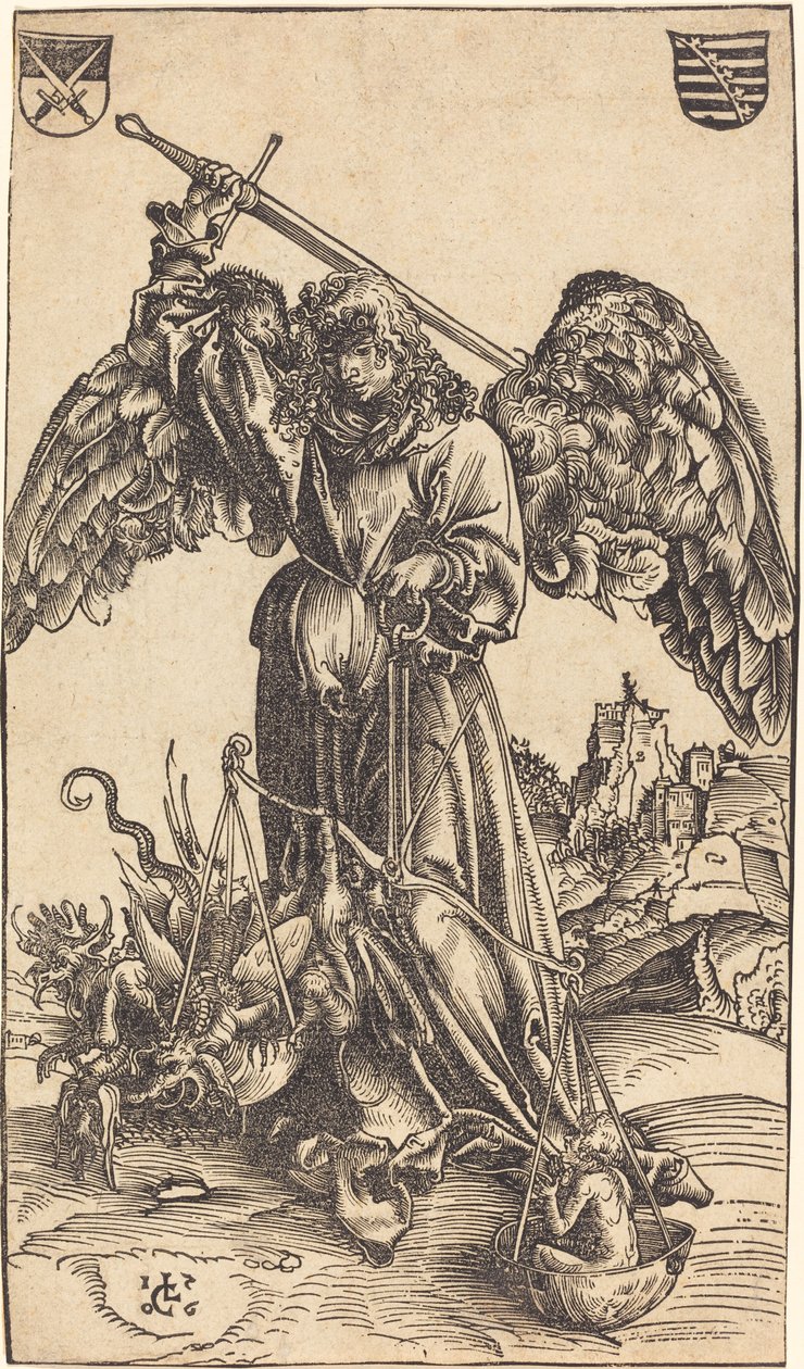 The Archangel Michael Weighing a Soul by Lucas Cranach the Elder