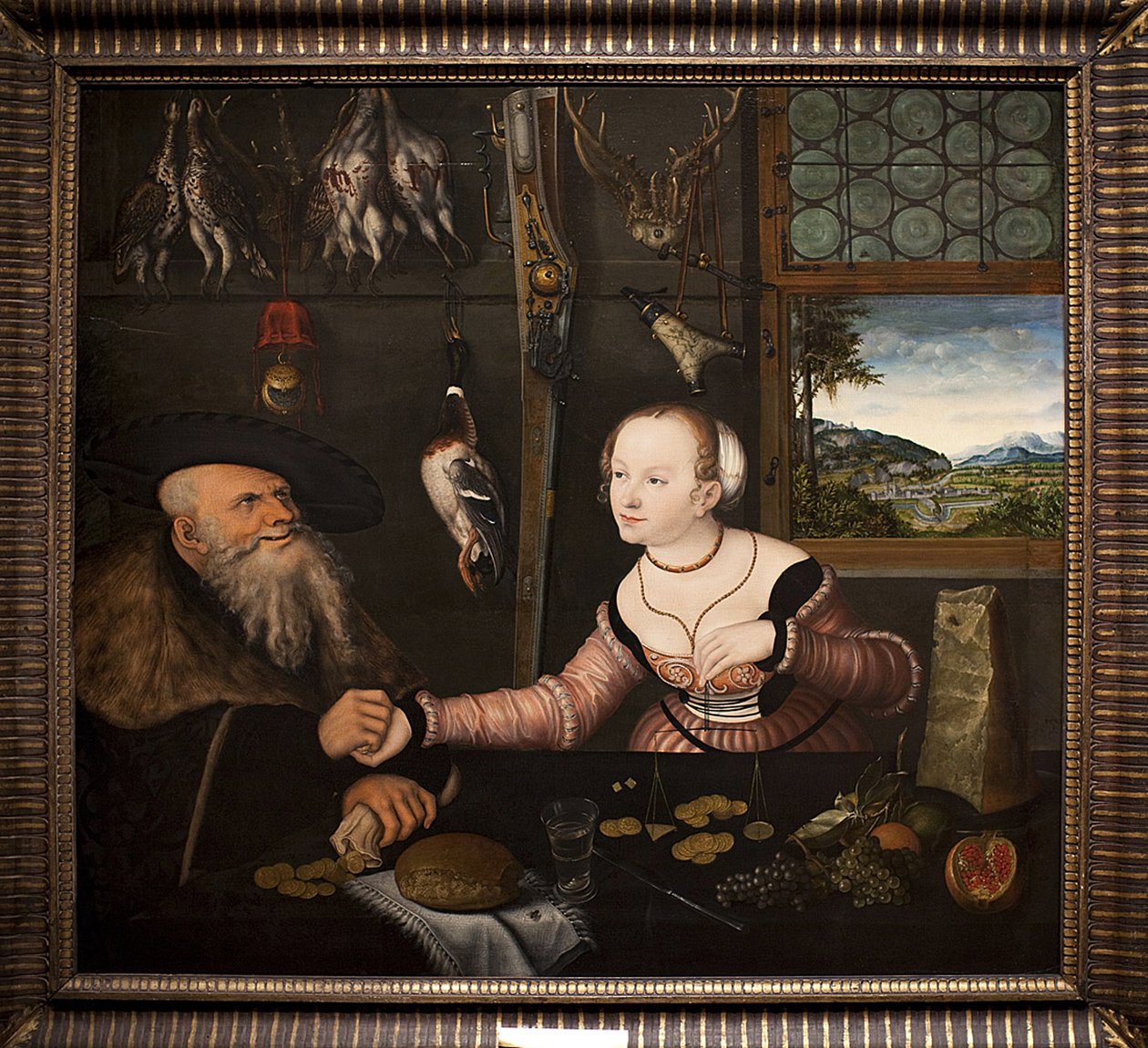 The Ill-Matched Couple by Lucas Cranach the Elder