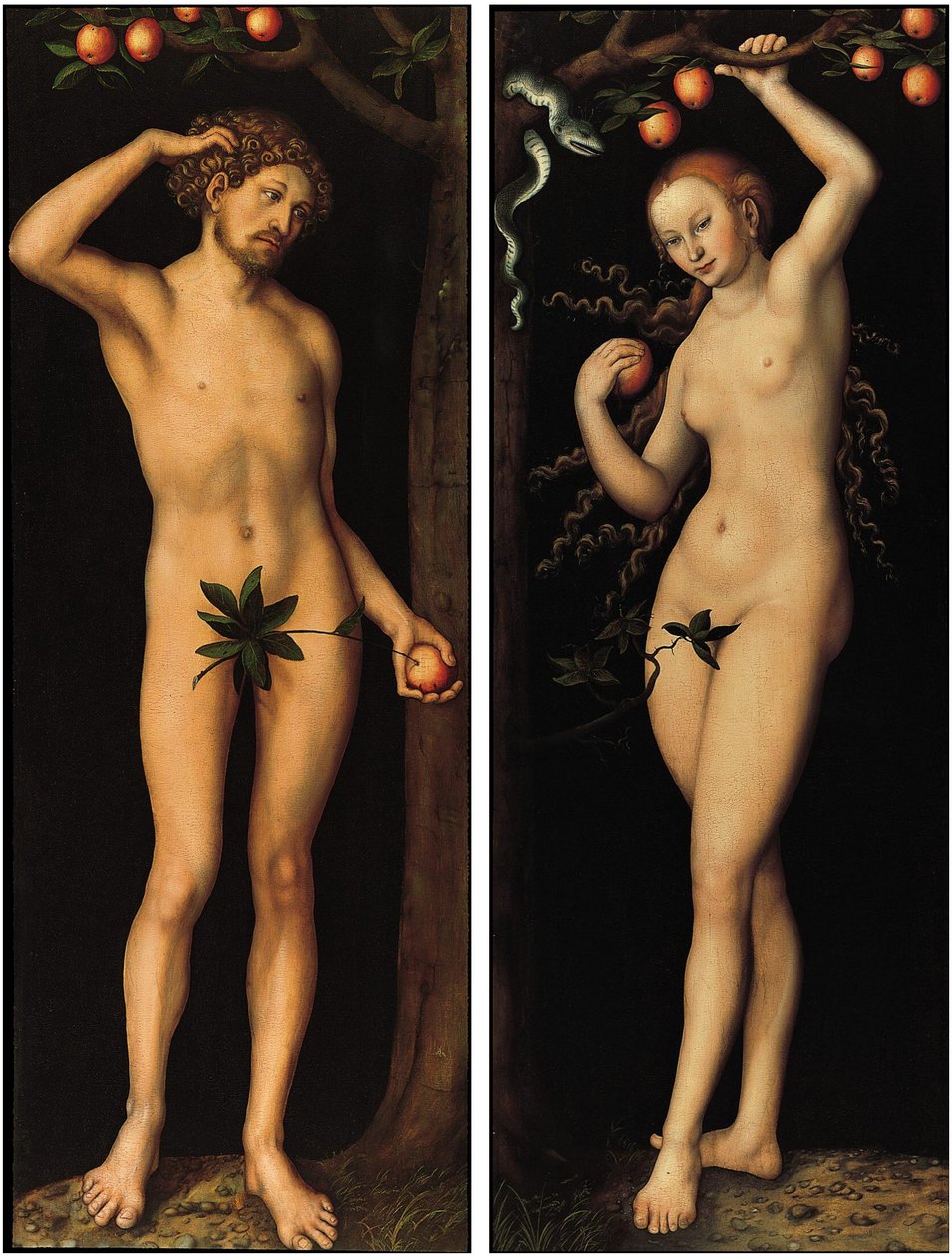 Adam and Eve by Lucas Cranach the Elder