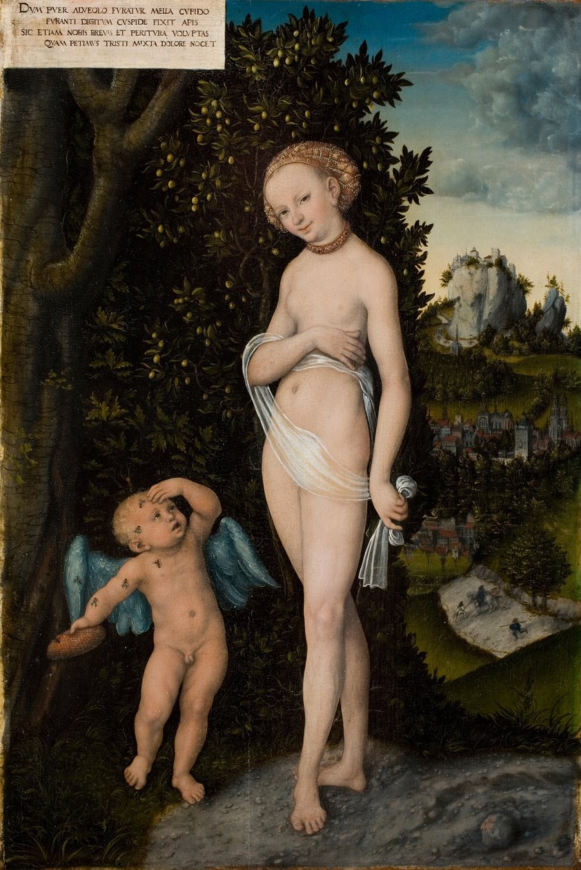 Venus and Cupid, the Honey Thief by Lucas Cranach the Elder