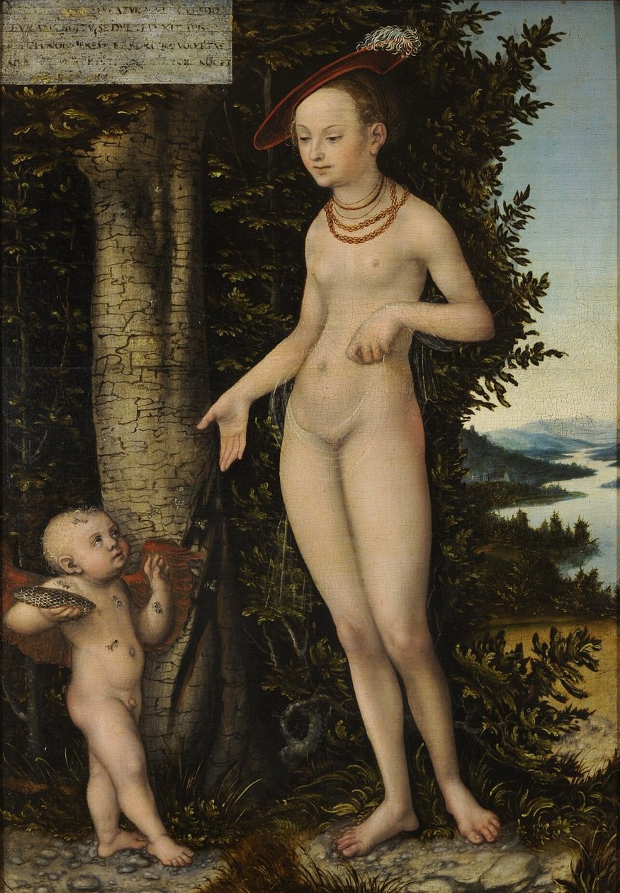 Venus with Cupid the Honey Thief by Lucas Cranach the Elder