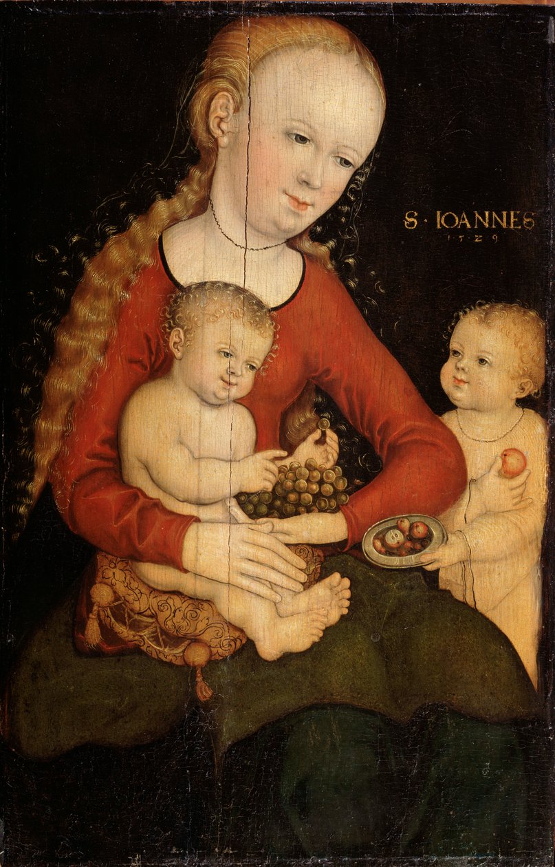 Virgin and Child with John the Baptist as a Boy by Lucas Cranach the Elder