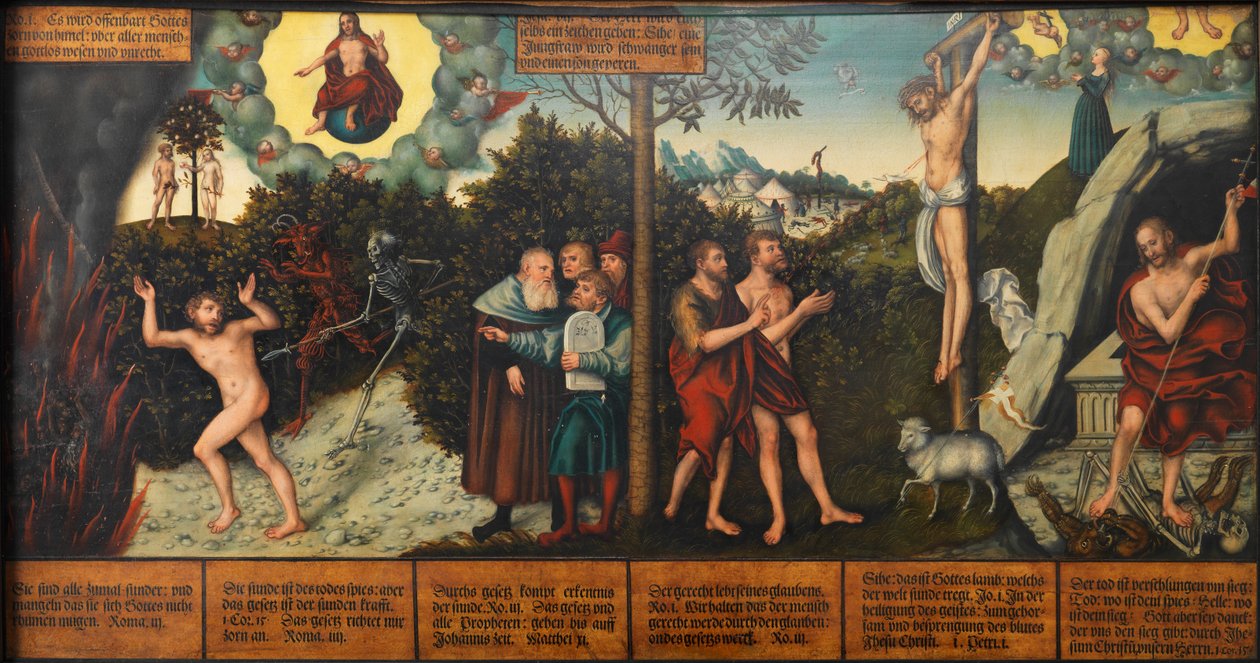 Law and Grace by Lucas Cranach the Elder and workshop