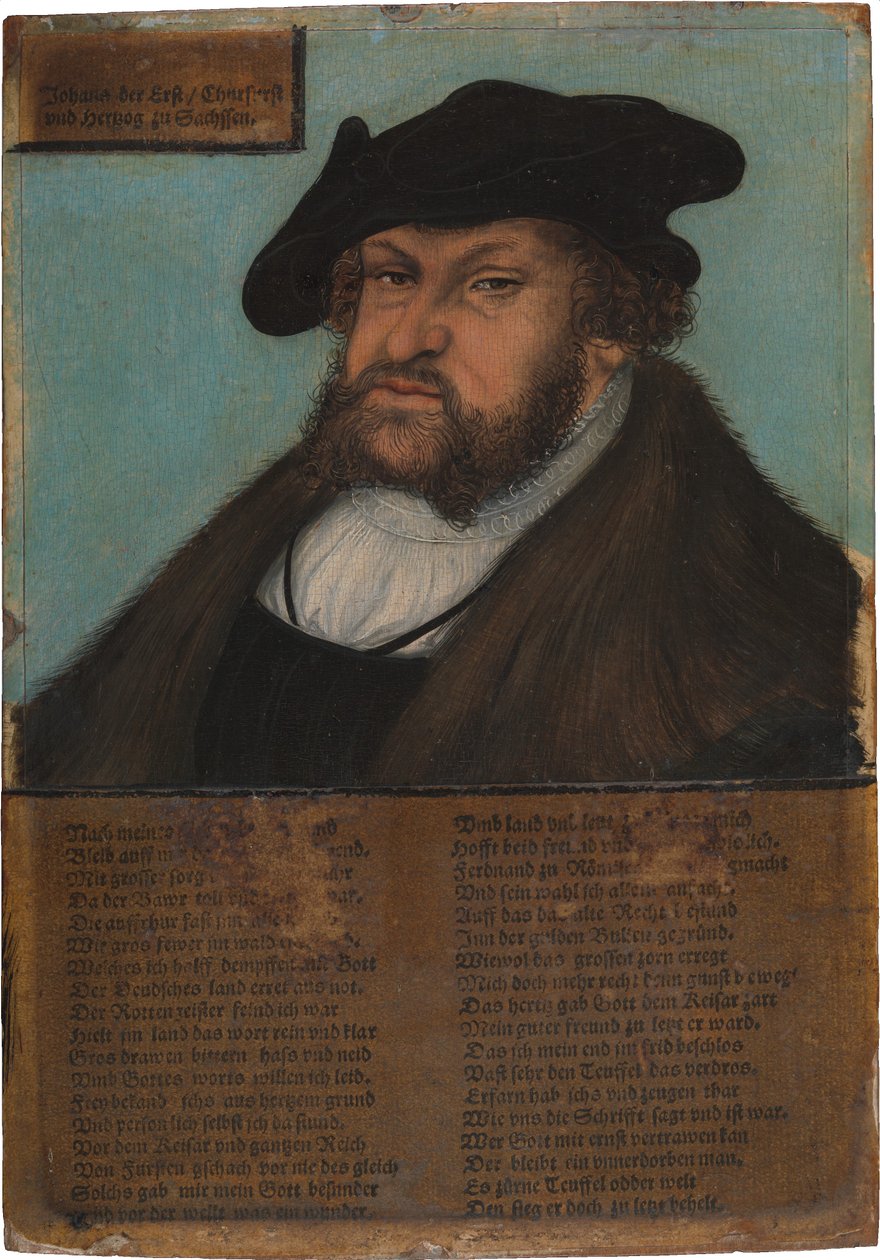 Johann I (1468–1532), the Constant, Elector of Saxony by Lucas Cranach the Elder and workshop