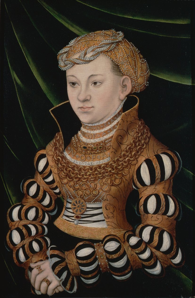 Portrait of Princess Margaret of Saxony by Lucas Cranach the Elder and workshop