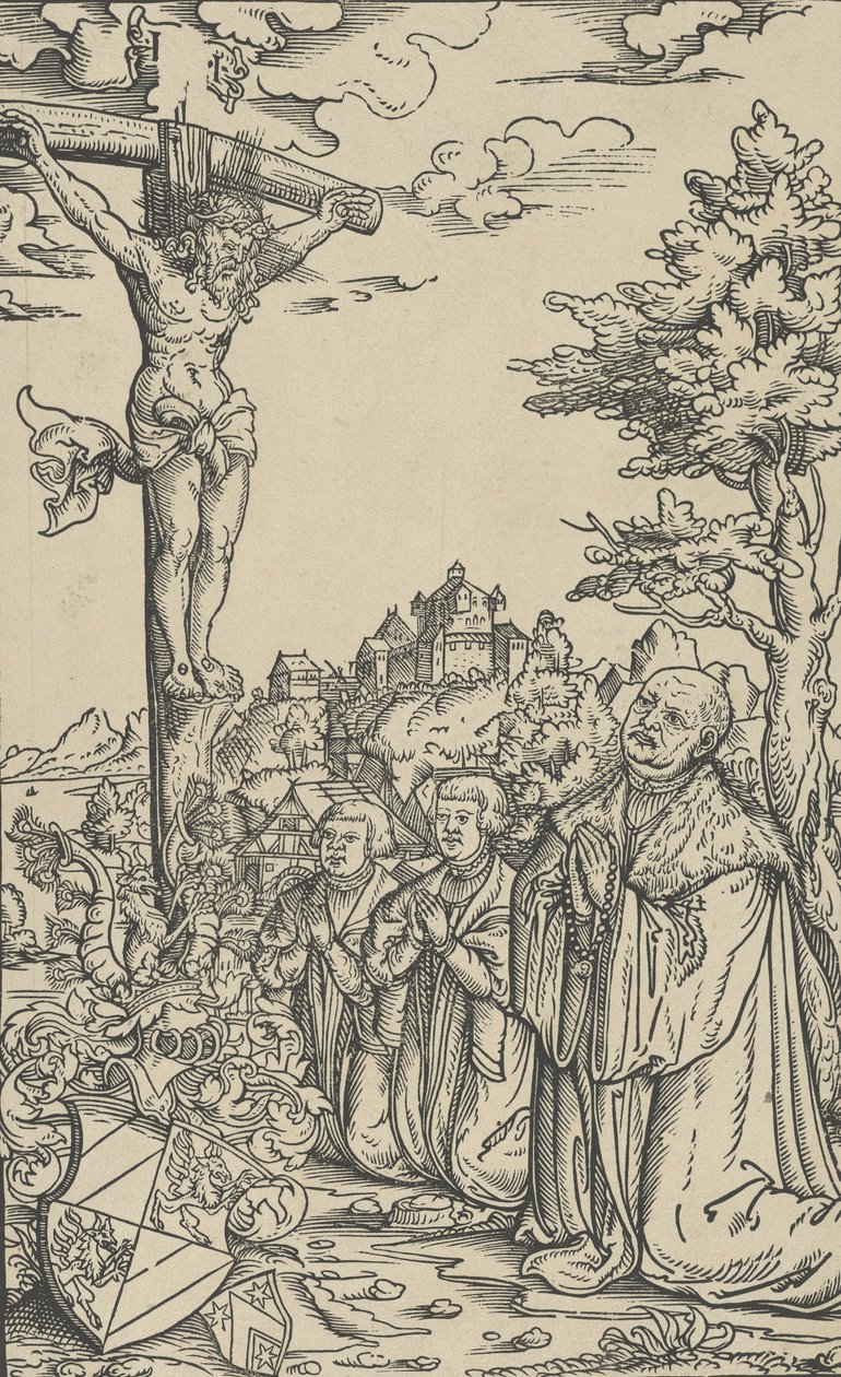 Book-Plate of Christoph Scheurl by Lucas Cranach the Younger  