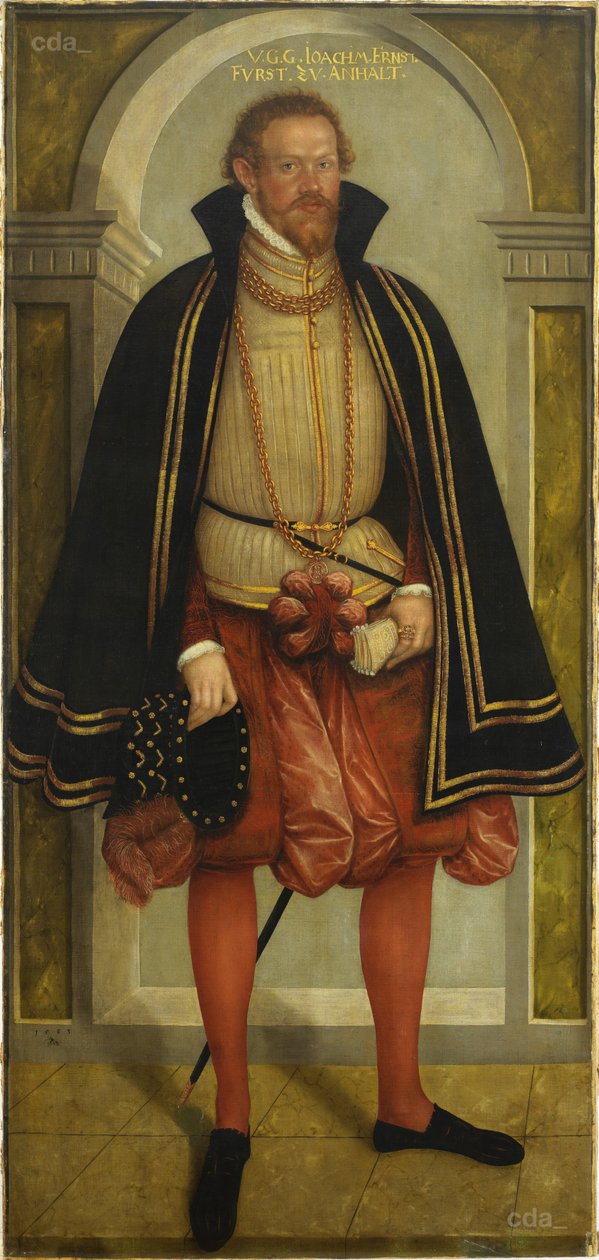 Portrait of Prince Joachim Ernst von Anhalt (1536 - 1586) by Lucas Cranach the Younger