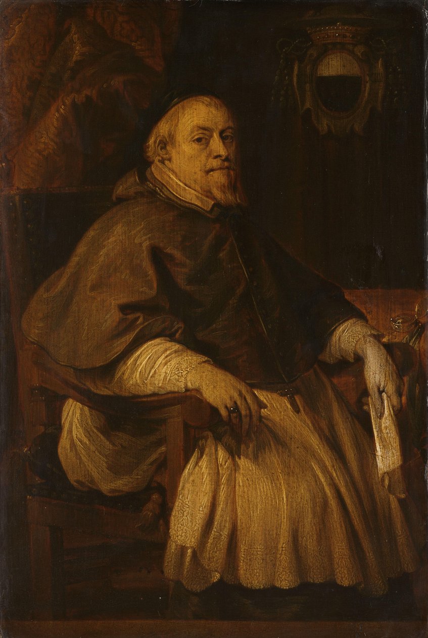 Portrait of François de Gand-Vilain (1647-1666), Bishop of Doornik by Lucas Franchoys (II)