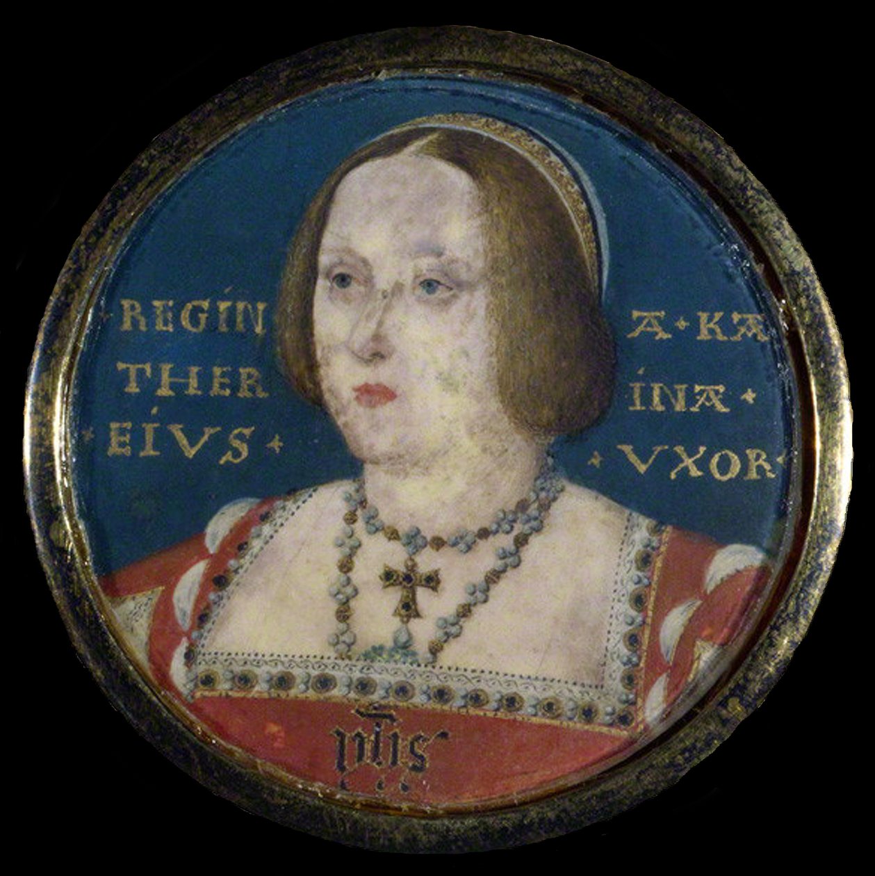 Portrait of Queen Catherine of Aragon 1485-1536, c. 1525 by Lucas Horenbout or Hornebault