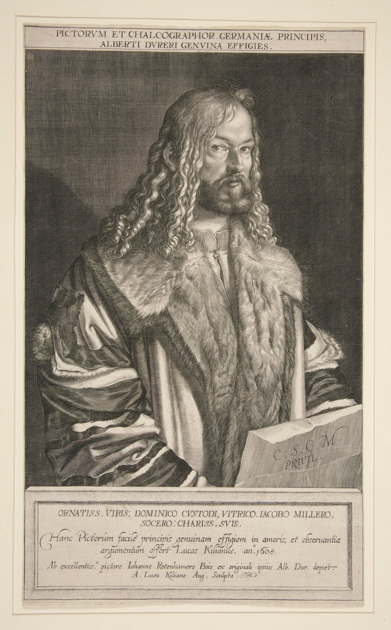 Portrait of Albrecht Durer by Lucas Kilian