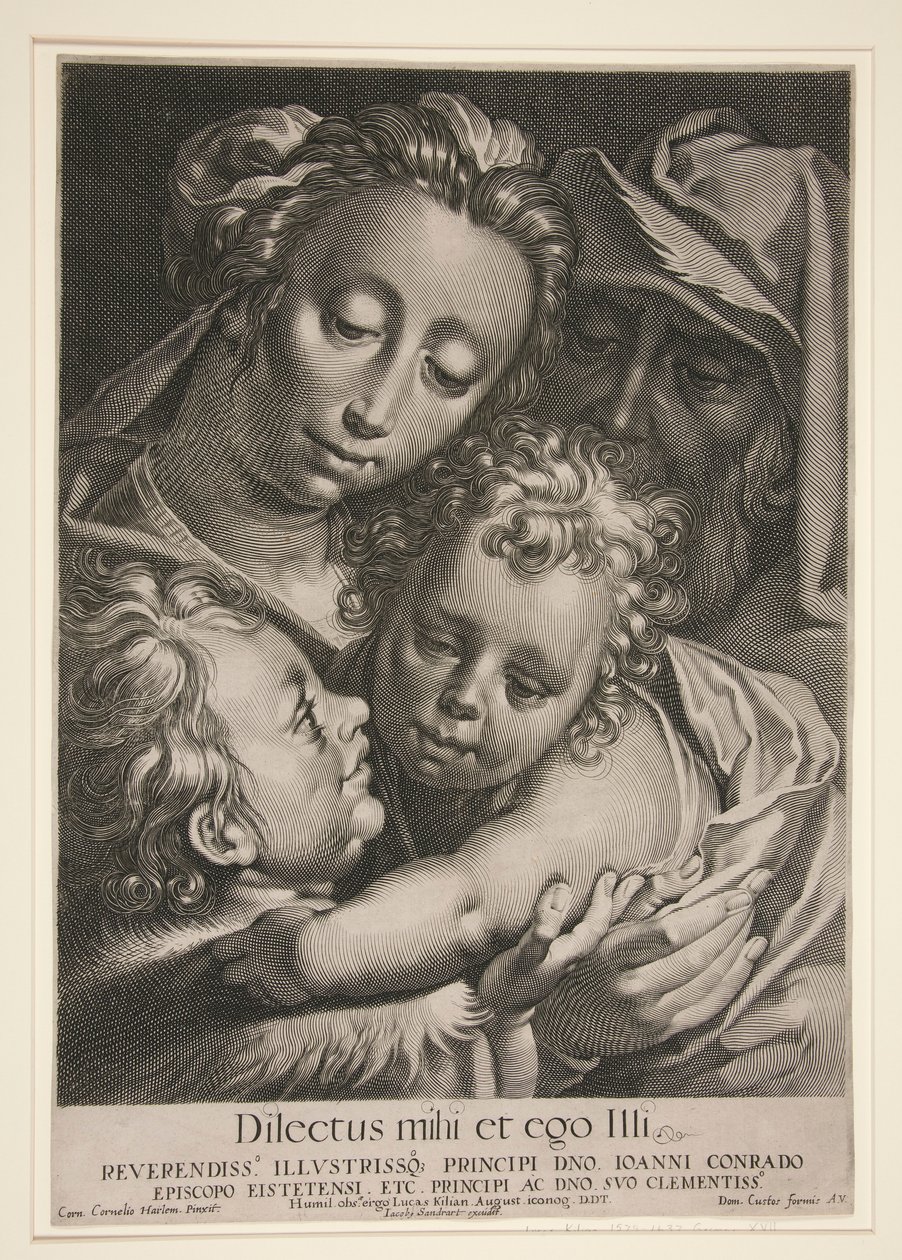 The Holy Family with Saint John by Lucas Kilian