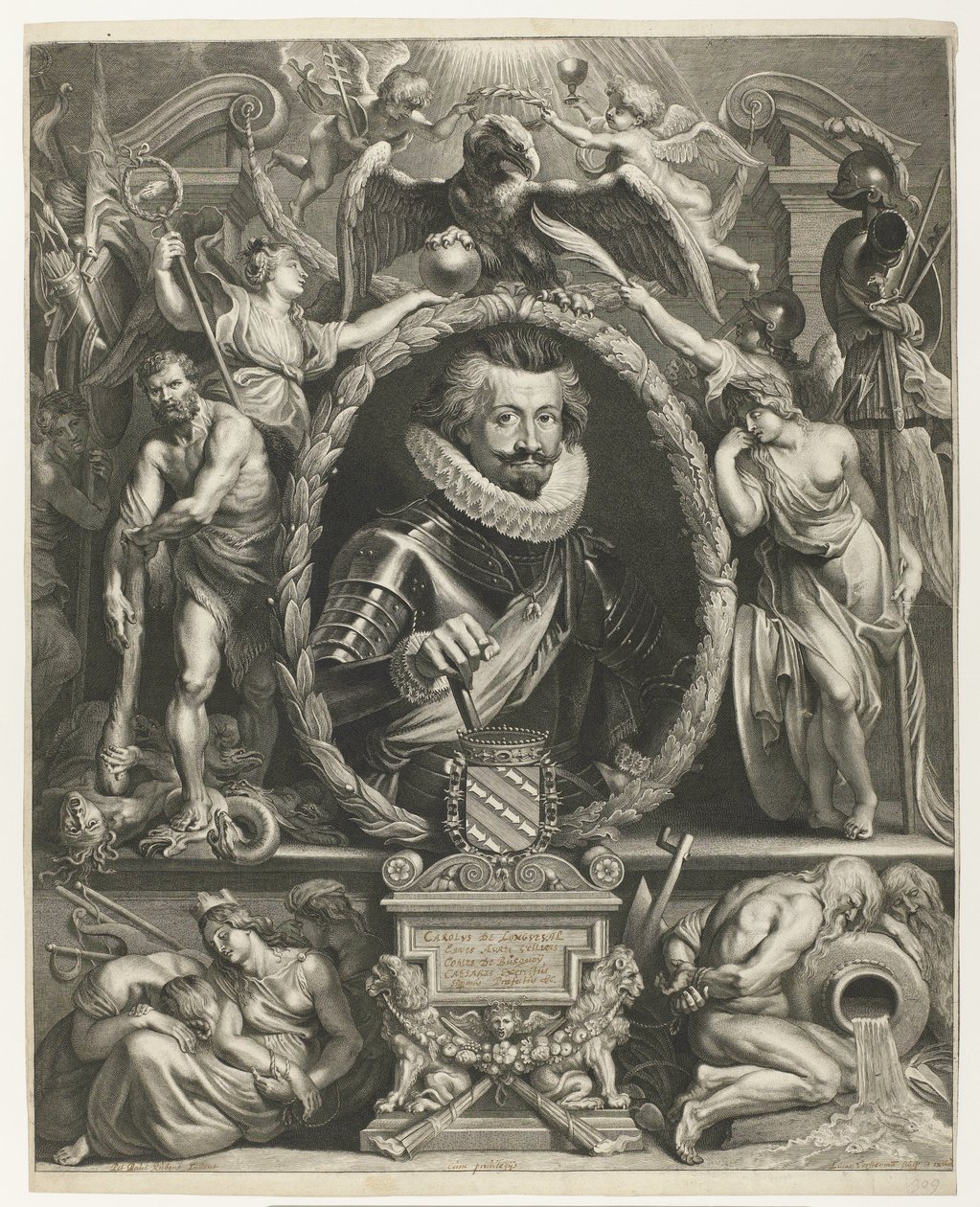 Portrait of Charles Bonaventure de Longueval, Count of Bucquoy by Lucas Vorsterman (I)