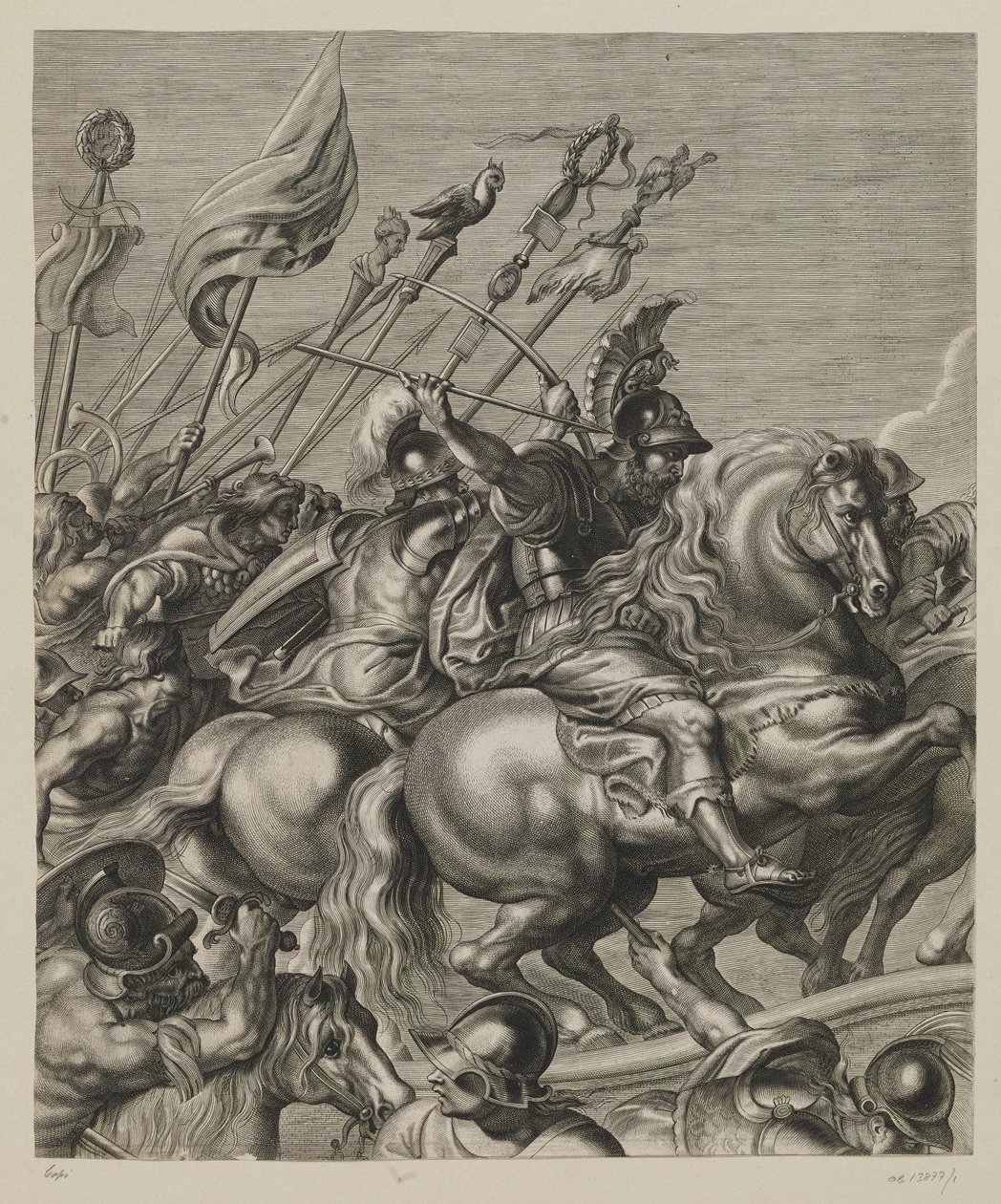 The Battle against the Amazons by Lucas Vorsterman