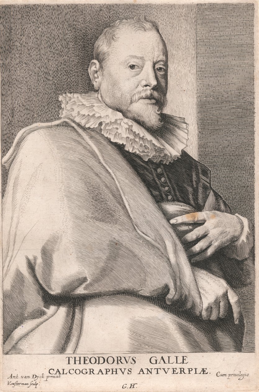 Theodorus Galle, Engraver of Antwerp by Lucas Vorsterman