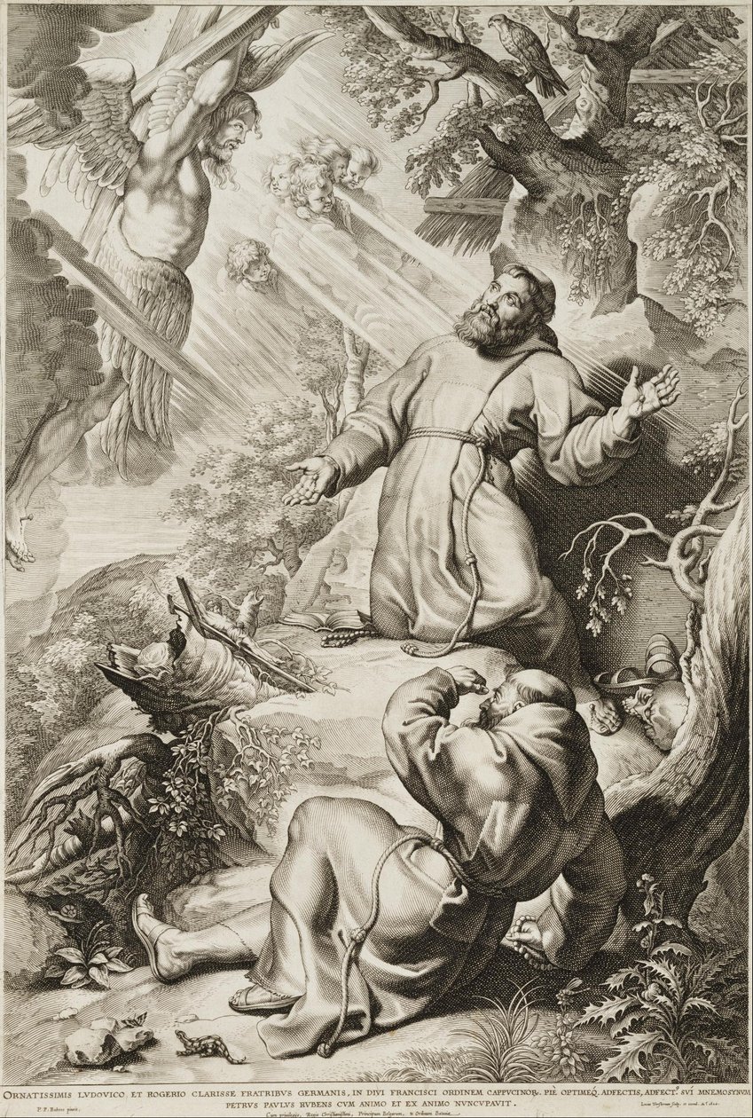 Saint Francis Receiving the Stigmata by Lucas Vorsterman the Elder