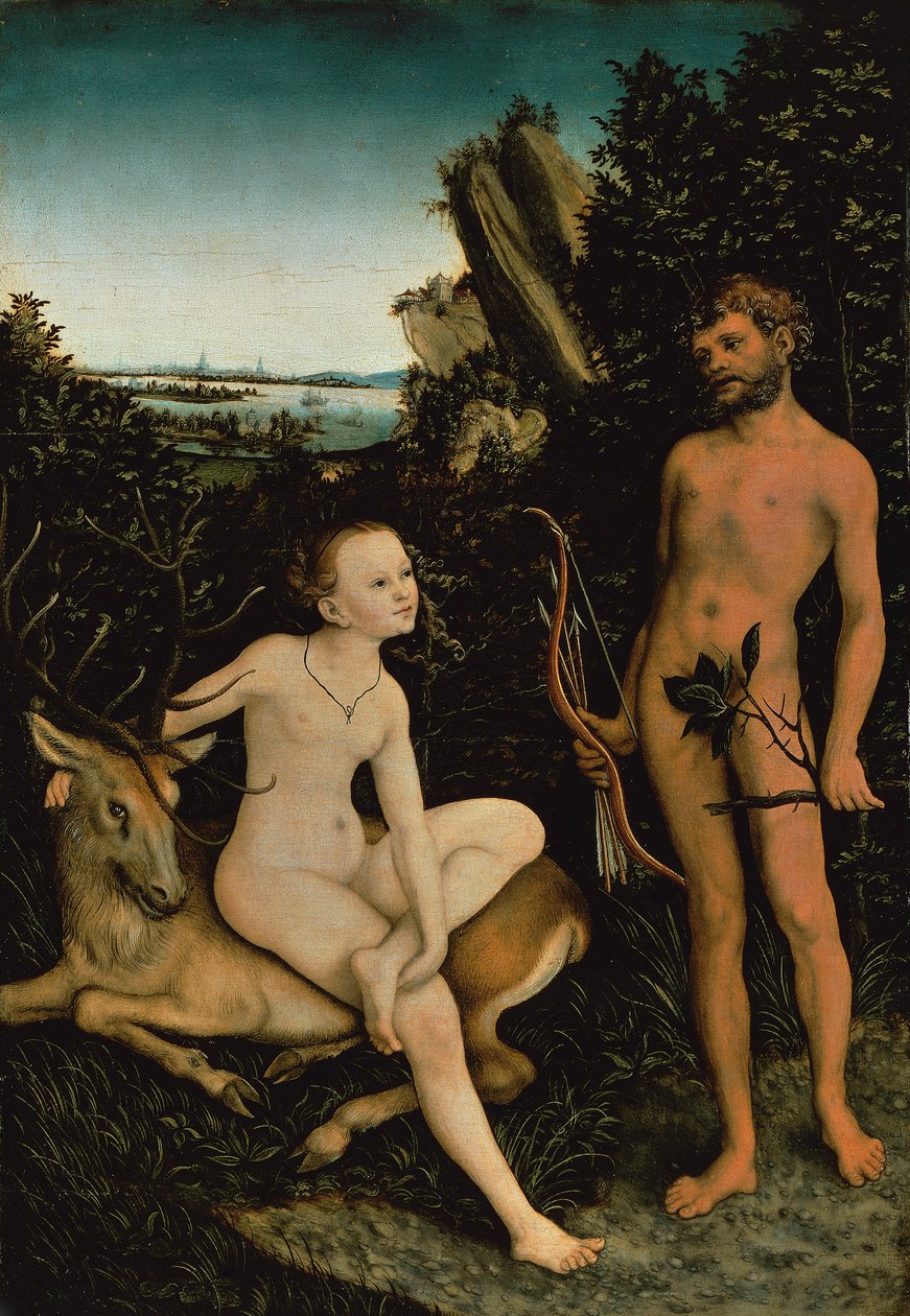 Apollo and Diana by Lucas the Elder Cranach