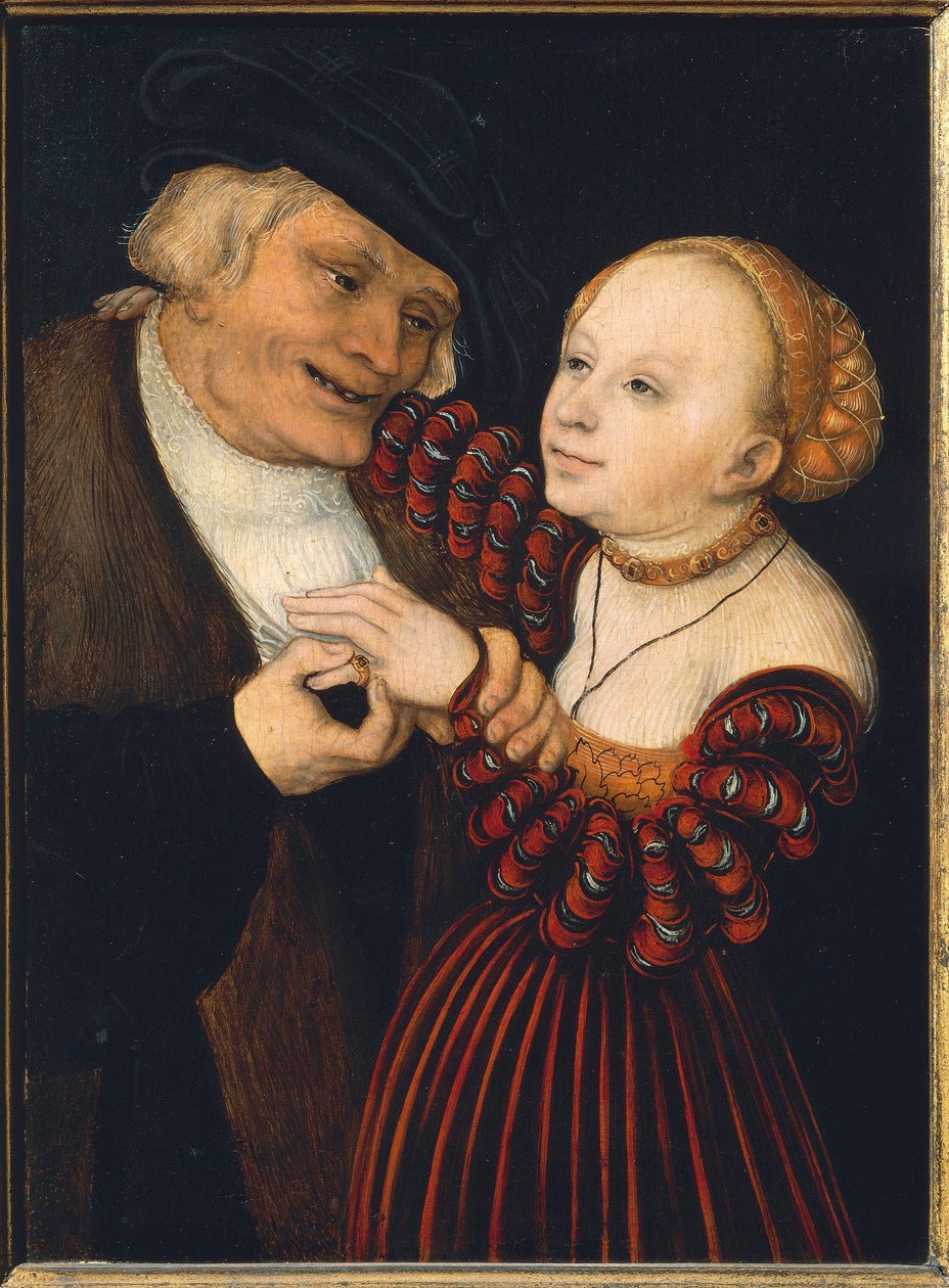 The Old Man and the Young Woman by Lucas the Elder Cranach