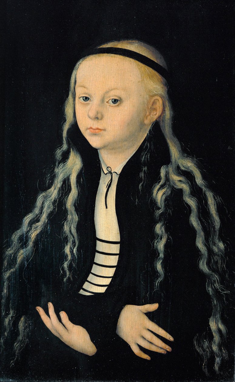 Magdalena Luther, Daughter of Reformer Martin Luther by Lucas the Elder Cranach