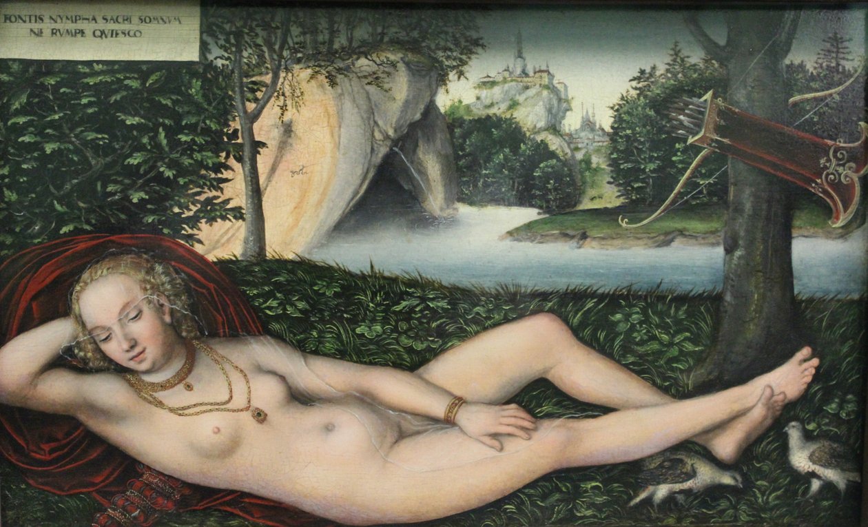 Nymph at the Source, after 1537 by Lucas the Elder Cranach