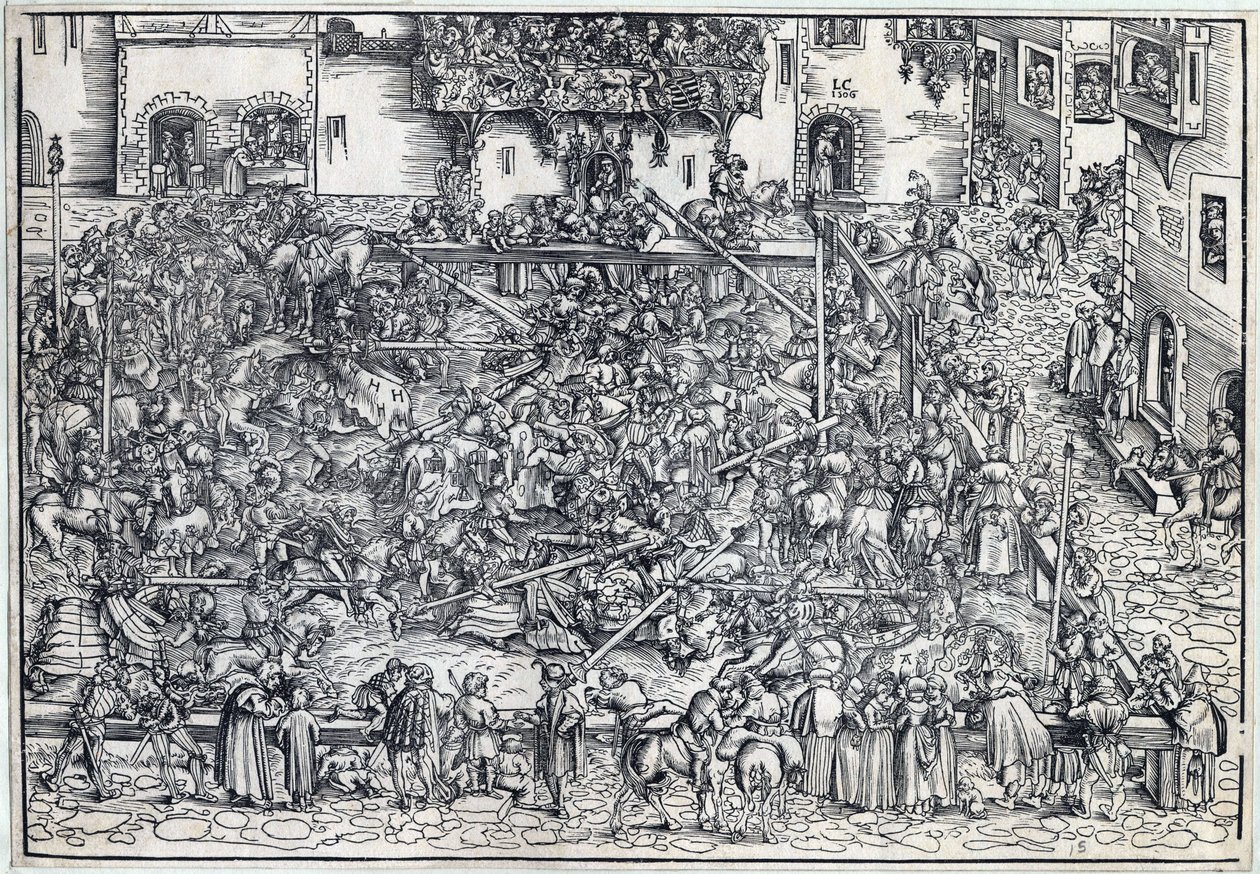 Tournament by Lucas the Elder Cranach