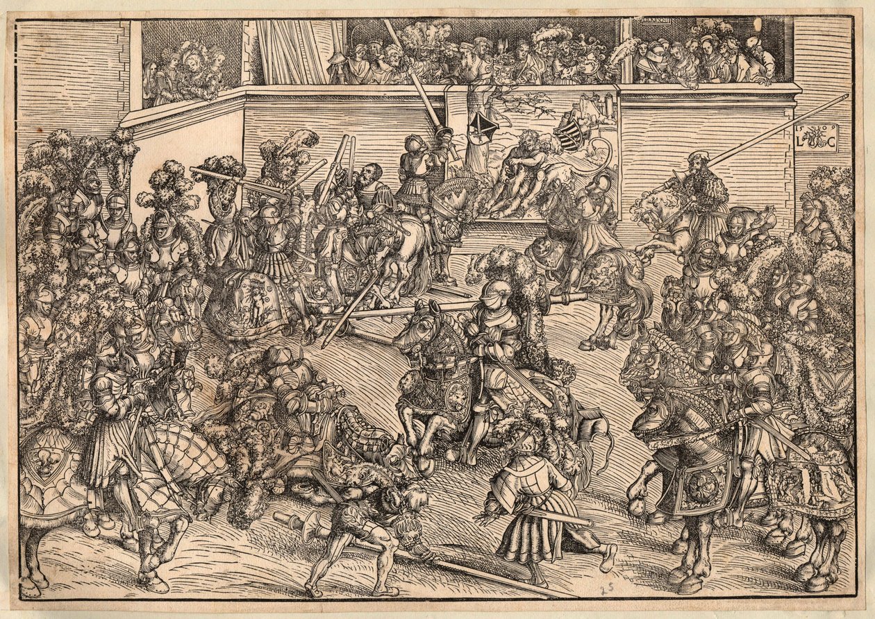 Tournament by Lucas the Elder Cranach