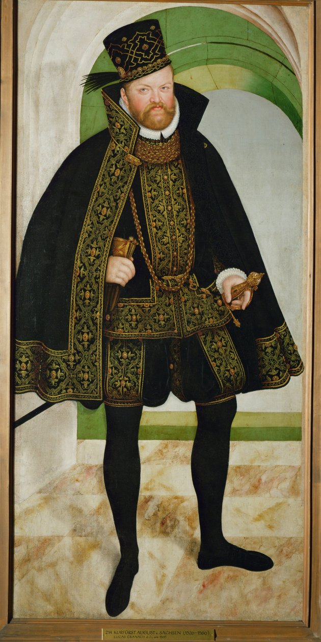 August of Saxony by Lucas the Younger Cranach