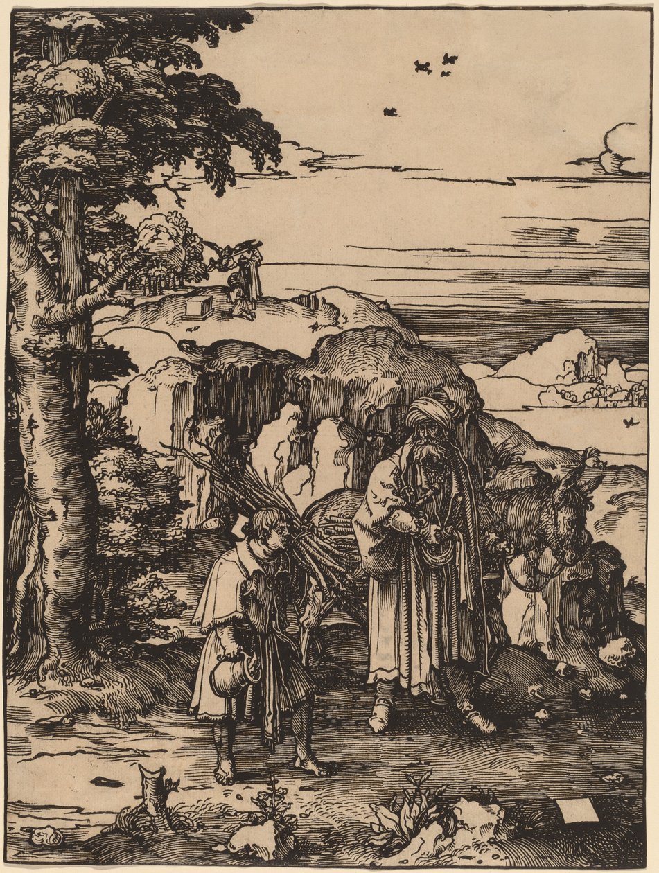 Abraham Going to Sacrifice Isaac by Lucas van Leyden