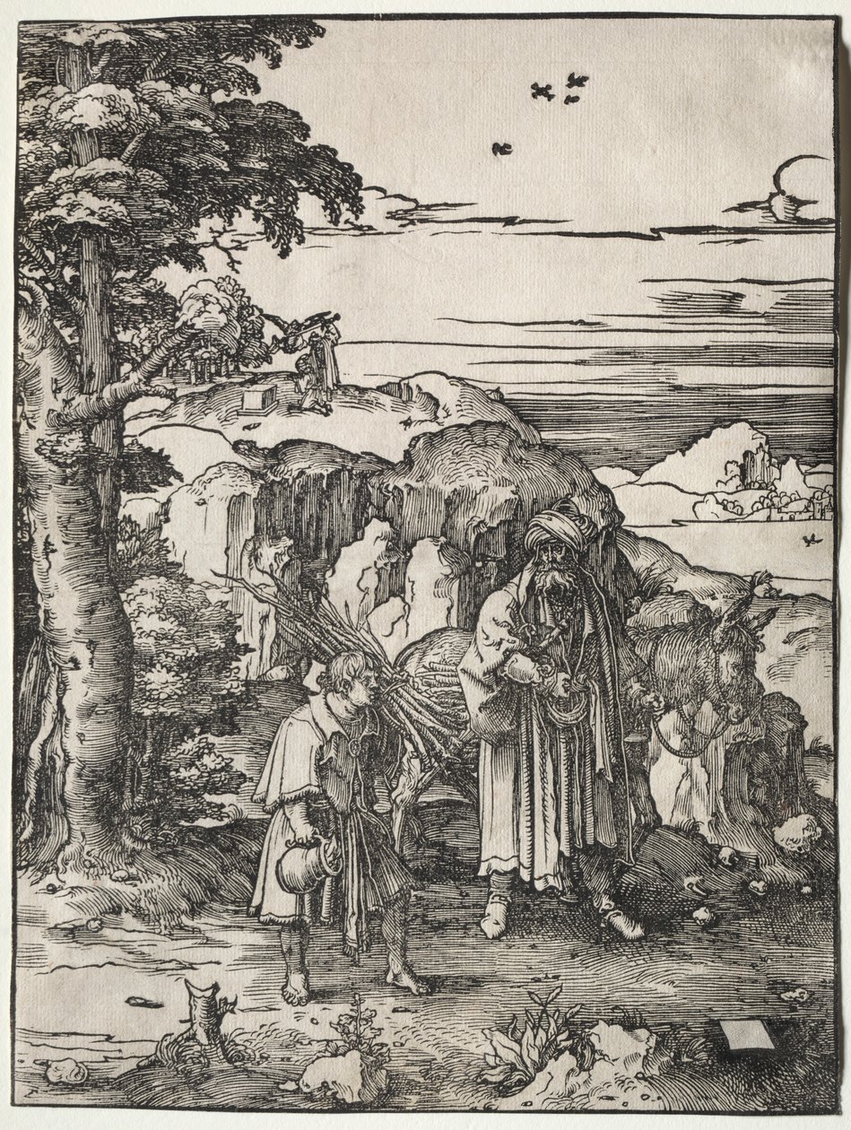 Abraham Going to Sacrifice Isaac, 1517-1519 by Lucas van Leyden