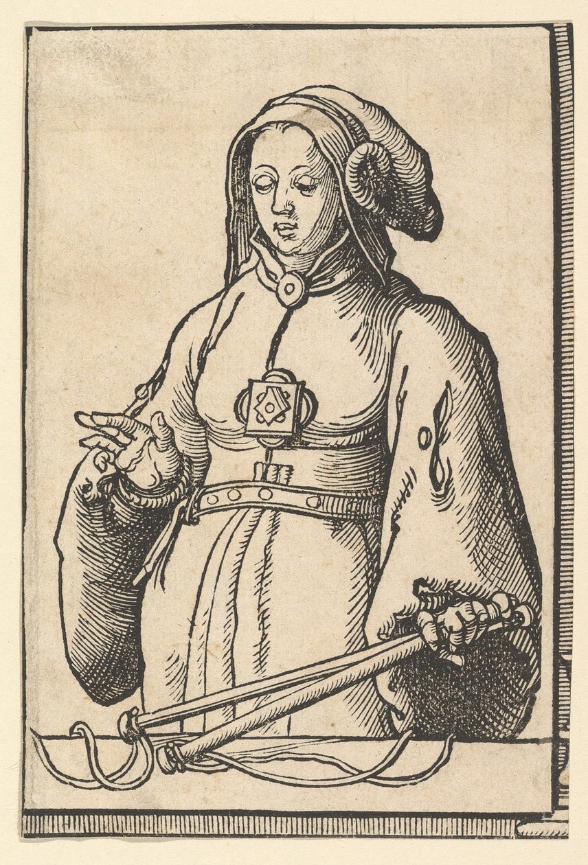 Agrippine Sibyl, from the series of Sibyls by Lucas van Leyden