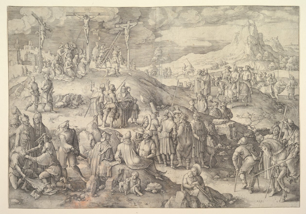 Calvary Golgotha, 1517 by Lucas van Leyden