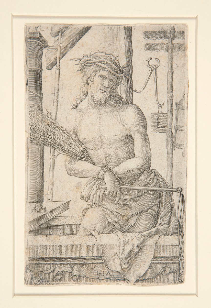 Christ as the Man of Sorrows with the Instruments of the Passion by Lucas van Leyden
