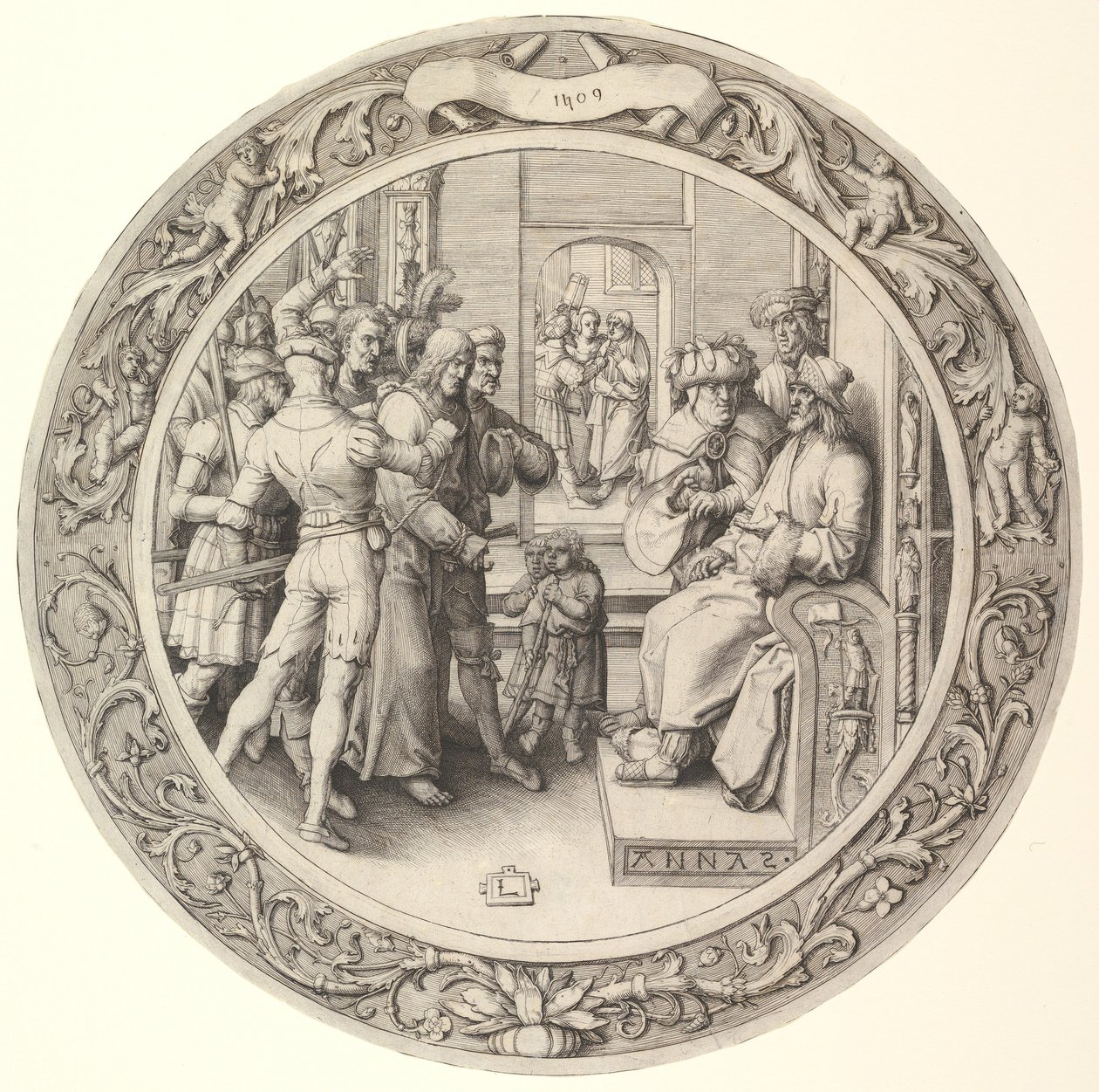 Christ before Annas by Lucas van Leyden